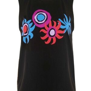 XIRENA Black True Tank with Screen Print